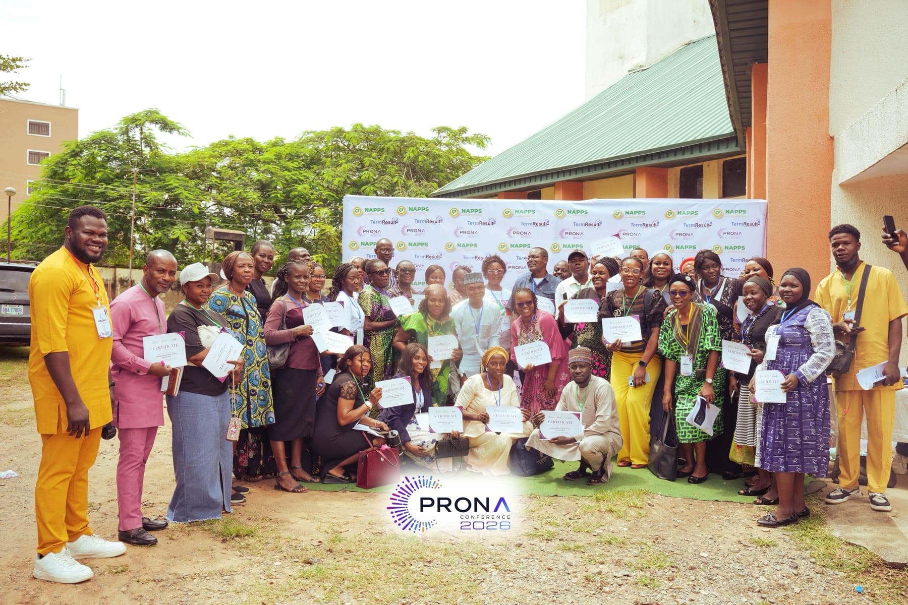 The PRONA Abuja community together after the event